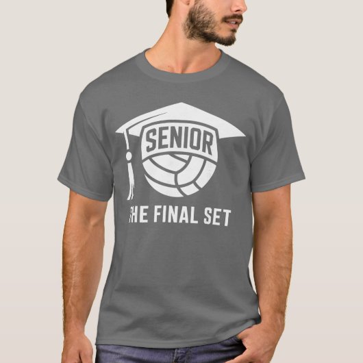 Senior Volleyball Class of 2026he Final Set Gradua T-shirt (Voorkant)