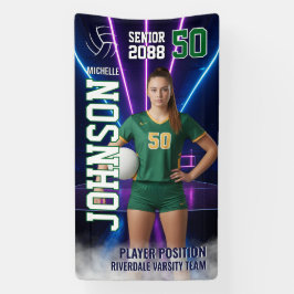 Senior Volleyball Player Customized Portrait Photo Spandoek