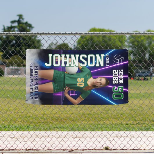 Senior Volleyball Player Customized Portrait Photo Spandoek (Insitu)