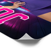 Senior Volleyball Player Personalized Photo Sports Poster (Hoek)