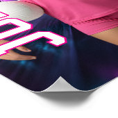 Senior Volleyball Team Custom Player Photo Sports Poster (Hoek)