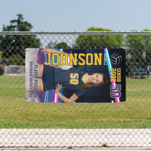 Senior Volleyball Team Customized Portrait Photo Spandoek (Insitu)