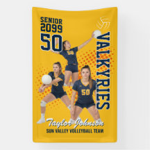 Senior Volleybalspeler Aangepaste Foto Sport
