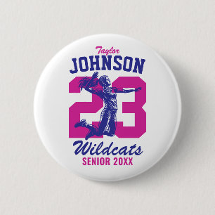 Senior Volleybalteam Havo/ Vwo Sportspeler Ronde Button 5,7 Cm