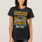 Senior Web Developer T-shirt (Voorkant)