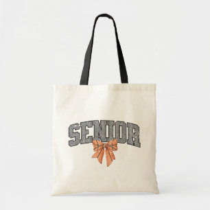 Senior Year Basketbal Coquette Boog Speldag Tote Bag