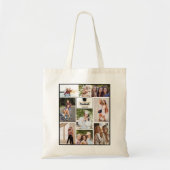 Senior Year Friends Fotocollage 2025 Afstuderen Tote Bag (Voorkant)