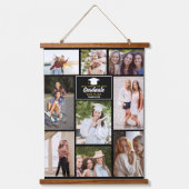 Senior Year Friends Photo Collage 2023 Afstuderen Hangend Wandkleed (Voorkant)