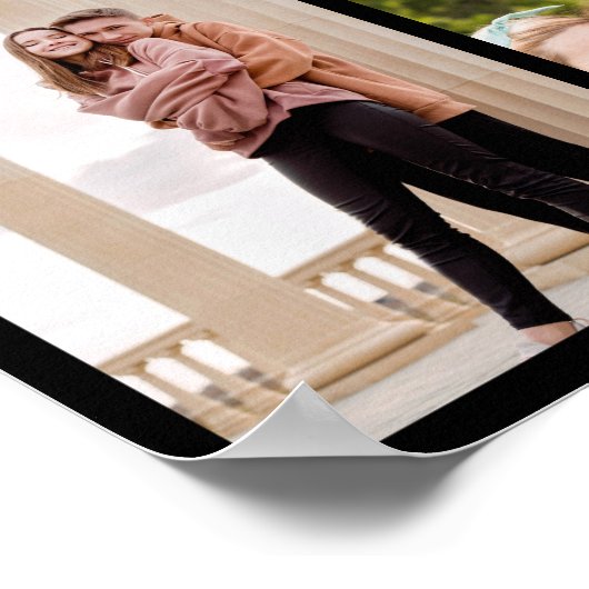 Senior Year Friends Photo Collage 2023 Afstuderen Poster (Hoek)