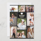 Senior Year Friends Photo Collage Afstuderen Kaart (Voorkant)