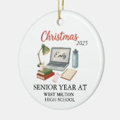 Senior Year Ornament, Custom Senior Glass Ornament (Links)