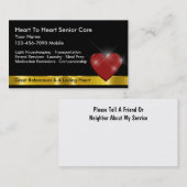 Senior zorgverlener Glitzy Bling Visitekaartjes (Voorkant / Achterkant)