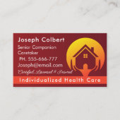 Senior zorgverlener Home Gezondheid Modern Visitekaartje (Voorkant)