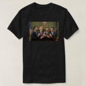 seniorburger, abraham lincoln, Donal Trump Presi T-shirt (Design voorkant)