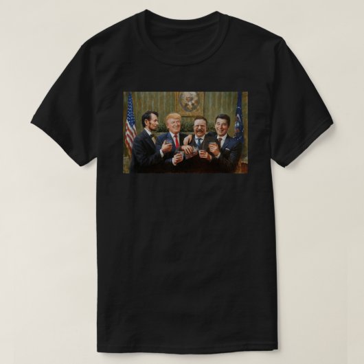 seniorburger, abraham lincoln, Donal Trump Presi T-shirt (Design voorkant)