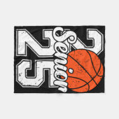 Senioren 25 Afstuderen Sketll Speler Funny CL van Fleece Deken (Voorkant (Horizontaal))