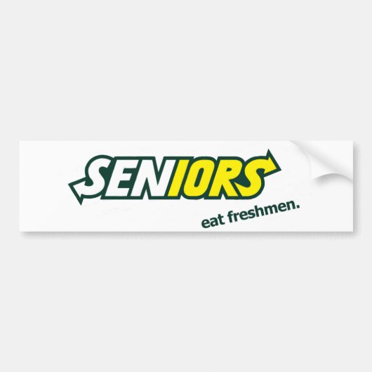 Senioren Bumpersticker (Voorkant)