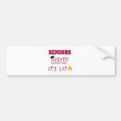 Senioren klasse 2017 - Het is Lit Bumpersticker (Voorkant)