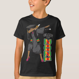 Senioren Klasse van 2021 African Kente Afstuderen T-shirt