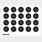 senioren oude mensen bejaarden persoon plezier ronde sticker (Vel)