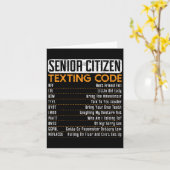 Senioren sms-code voor een opa of oma kaart (Gele Bloem)