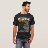 Senioren sms-code voor een opa of oma t-shirt (Voorkant volledig)