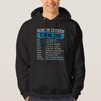 Senioren Tekstcode Grappig Oude Mensen Idee Hoodie