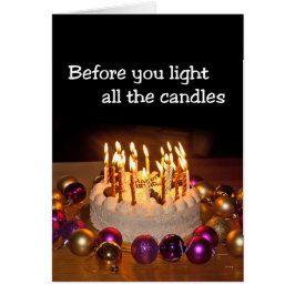 Senioren Verjaardag heeft misschien een brandvergu