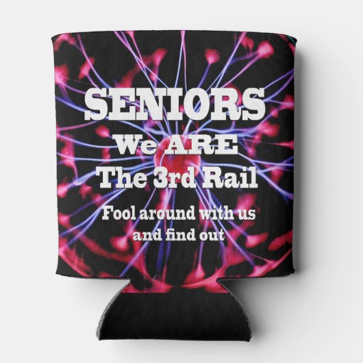 Senioren Wij zijn de derde rail Blikjeskoeler (Achterkant)