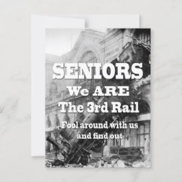 Senioren Wij zijn de derde rail Briefkaart