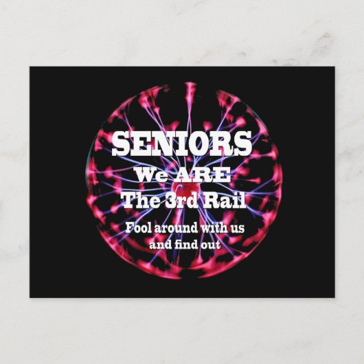 Senioren Wij zijn de derde rail Briefkaart (Voorkant)