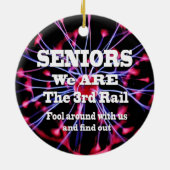 Senioren Wij zijn de derde rail Keramisch Ornament (Achterkant)