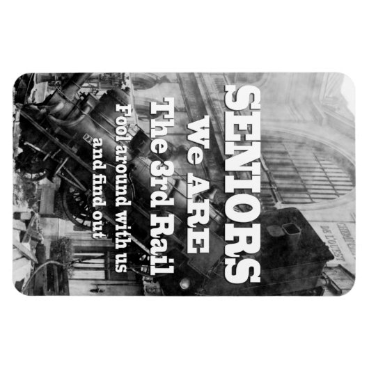 Senioren Wij zijn de derde rail Magneet (Horizontaal)