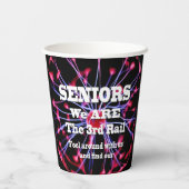 Senioren Wij zijn de derde rail Papieren Bekers (Achterkant)