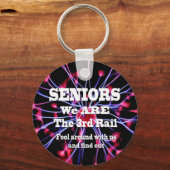Senioren Wij zijn de derde rail Sleutelhanger (Achterkant)