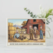Seniorendag op de boerderij uitnodiging (Staand voorkant)