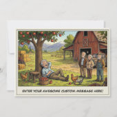 Seniorendag op de boerderij uitnodiging (Voorkant)