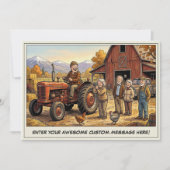 Seniorendag op de boerderij uitnodiging (Voorkant)