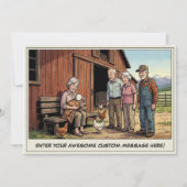 Seniorendag op de boerderij uitnodiging (Voorkant)