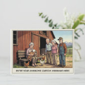 Seniorendag op de boerderij uitnodiging (Staand voorkant)