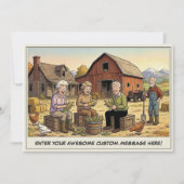 Seniorendag op de boerderij uitnodiging (Voorkant)