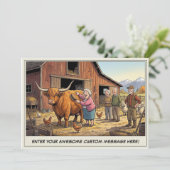 Seniorendag op de boerderij uitnodiging (Staand voorkant)