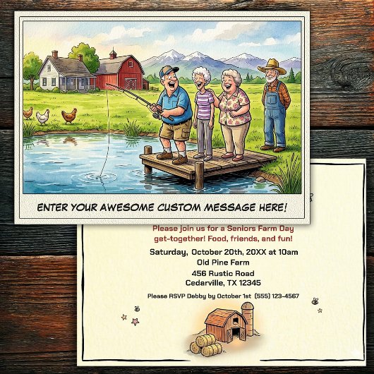 Seniorendag op de boerderij uitnodiging