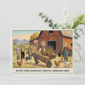 Seniorendag op de boerderij uitnodiging (Staand voorkant)