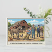 Seniorendag op de boerderij uitnodiging (Staand voorkant)