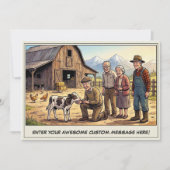 Seniorendag op de boerderij uitnodiging (Voorkant)