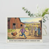 Seniorendag op de boerderij uitnodiging (Staand voorkant)