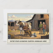 Seniorendag op de boerderij uitnodiging (Voorkant)