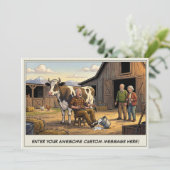 Seniorendag op de boerderij uitnodiging (Staand voorkant)