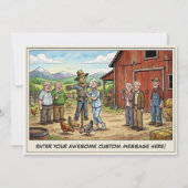 Seniorendag op de boerderij uitnodiging (Voorkant)